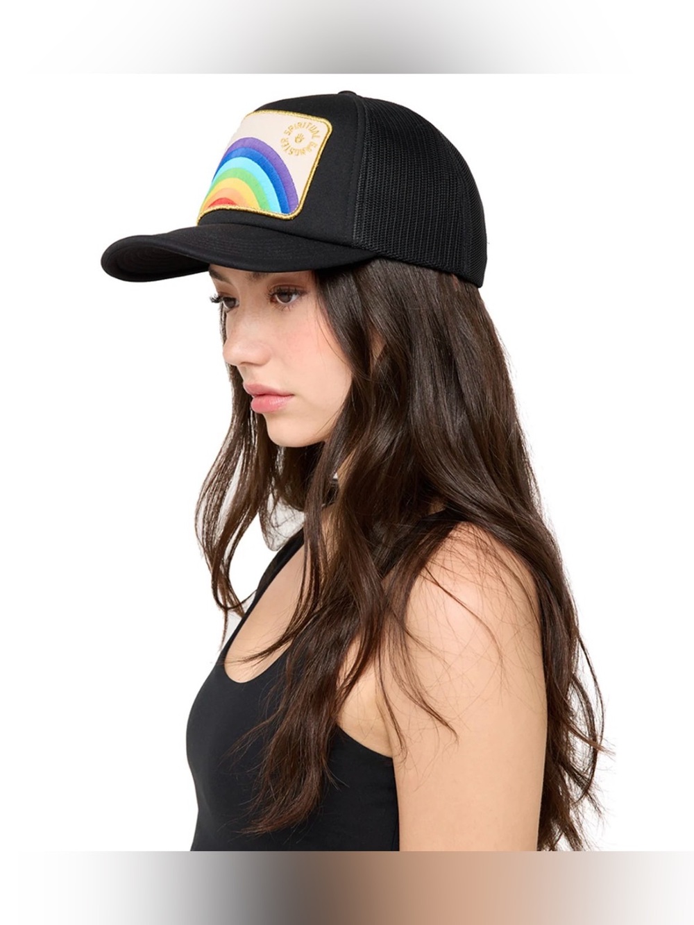 NWT Spiritual Gangster Rainbow Trucker Hat - Picture 8 of 8